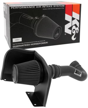 Chevrolet Silverado 1500 Performance Air Intake - K&N Engineering - Blackhawk - Black - `07-`08